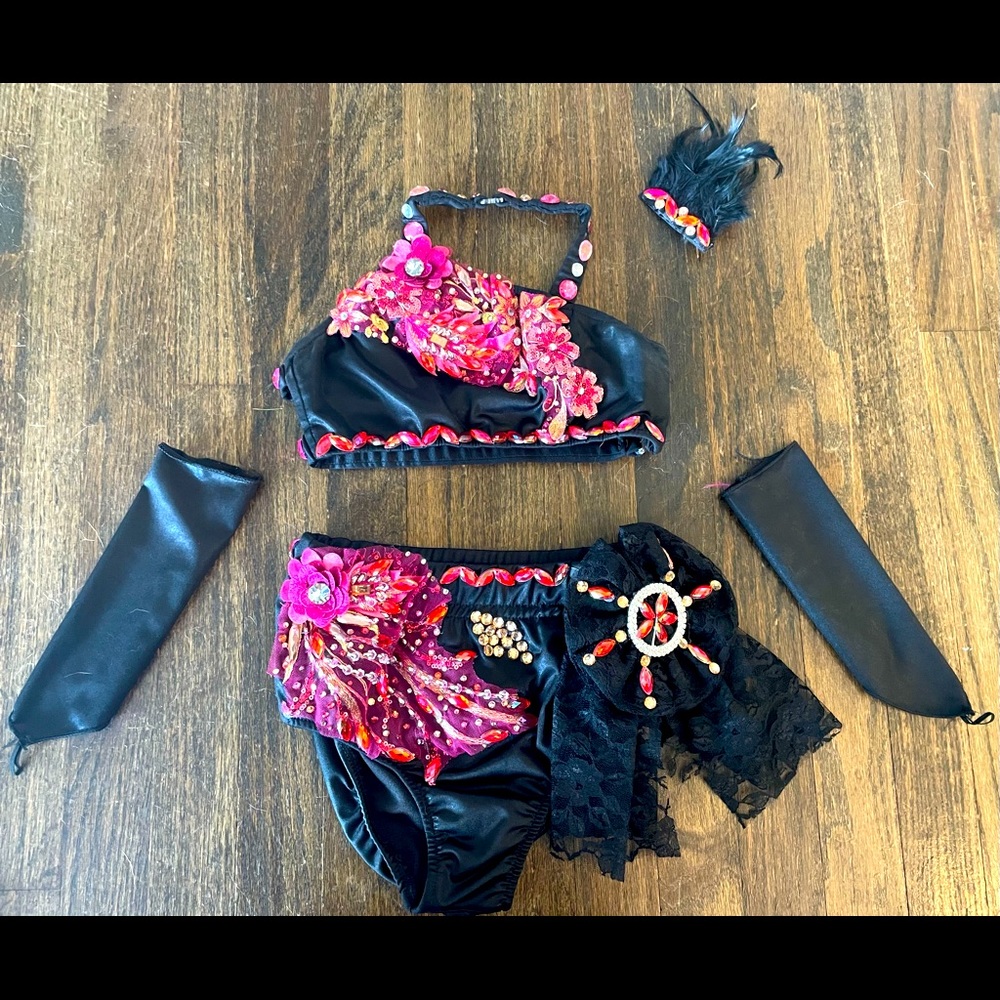 Black and Pink Sassy Jazz costume size LC